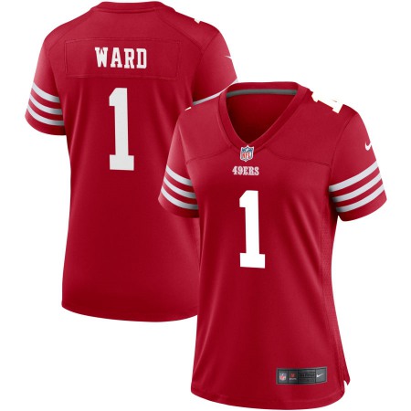 San Francisco 49ers #1 Jimmie Ward Nike Women's 2022 Player Game Jersey - Scarlet