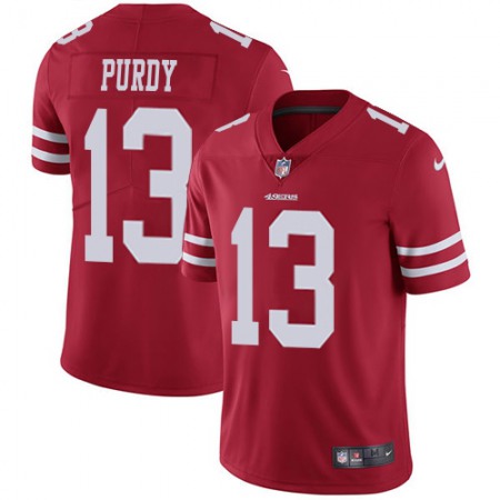 Nike 49ers #13 Brock Purdy Red Team Color Youth Stitched NFL Vapor Untouchable Limited Jersey