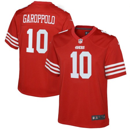 San Francisco 49ers #10 Jimmy Garoppolo Scarlet Youth 2022-23 Nike NFL Game Jersey