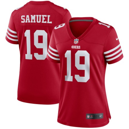 San Francisco 49ers #19 Deebo Samuel Scarlet Women's 2022-23 Nike NFL Game Jersey