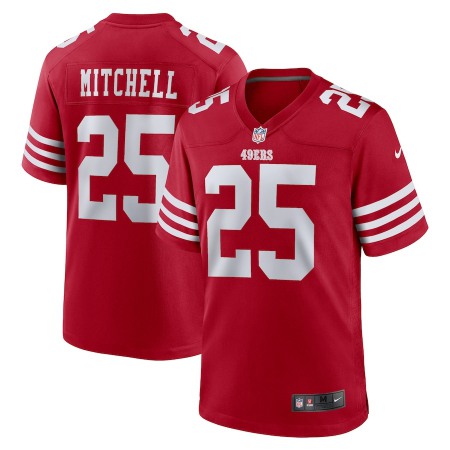 San Francisco 49ers #25 Elijah Mitchell Nike Men's 2022 Player Game Jersey - Scarlet