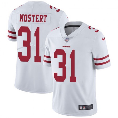 Nike 49ers #31 Raheem Mostert White Men's Stitched NFL Vapor Untouchable Limited Jersey