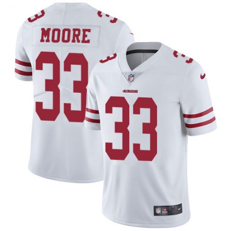 Nike 49ers #33 Tarvarius Moore White Youth Stitched NFL Vapor Untouchable Limited Jersey