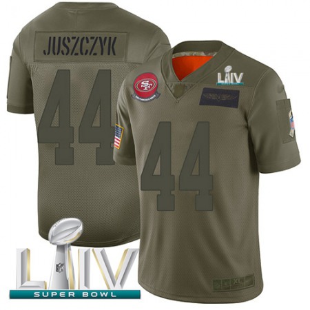 Nike 49ers #44 Kyle Juszczyk Camo Super Bowl LIV 2020 Youth Stitched NFL Limited 2019 Salute To Service Jersey