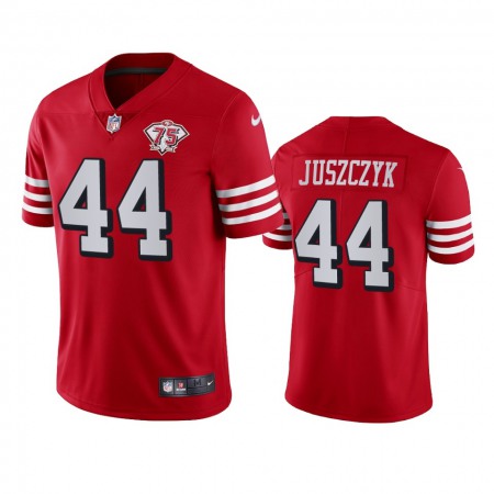 Nike 49ers #44 kyle juszczyk Red Rush Youth 75th Anniversary Stitched NFL Vapor Untouchable Limited Jersey