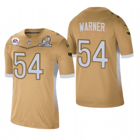 San Francisco 49ers #54 Fred Warner 2021 NFC Pro Bowl Game Gold NFL Jersey