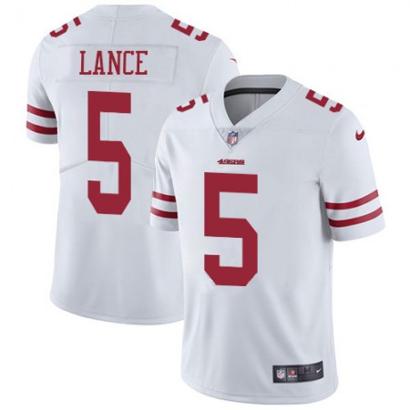 San Francisco 49ers #5 Trey Lance White Youth Stitched NFL Vapor Untouchable Limited Jersey