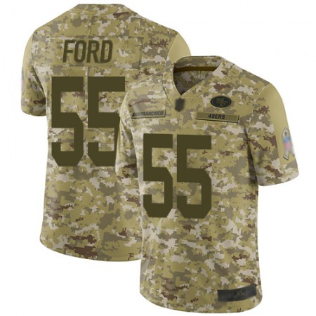 Nike 49ers #55 Dee Ford Camo Youth Stitched NFL Limited 2018 Salute to Service Jersey