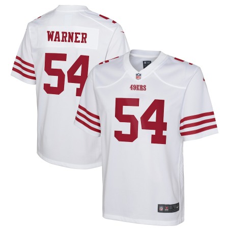 San Francisco 49ers #54 Fred Warner White Youth 2022-23 Nike NFL Game Jersey