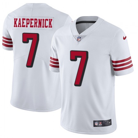 Nike 49ers #7 Colin Kaepernick White Rush Youth Stitched NFL Vapor Untouchable Limited Jersey