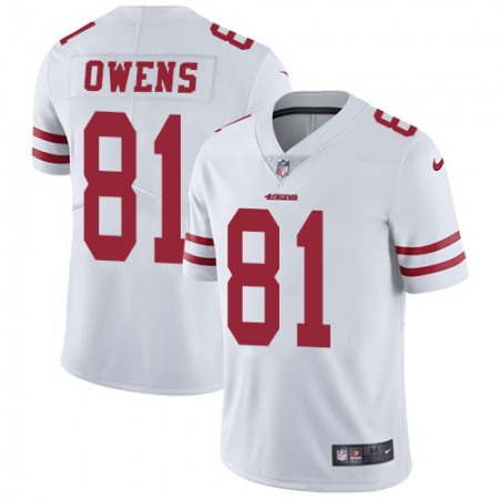 Nike 49ers #81 Terrell Owens White Men's Stitched NFL Vapor Untouchable Limited Jersey