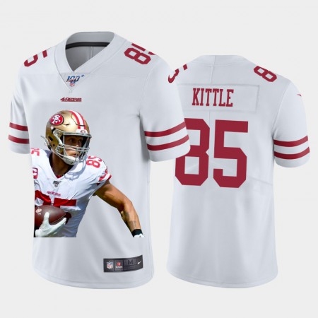 San Francisco 49ers #85 George Kittle Nike Team Hero 2 Vapor Limited NFL 100 Jersey White