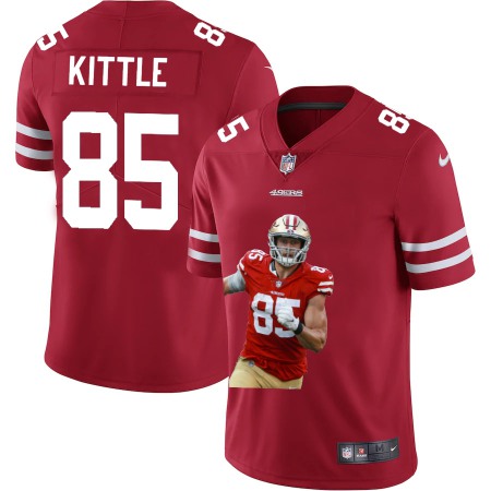 San Francisco 49ers #85 George Kittle Nike Team Hero 2 Vapor Limited NFL Jersey Red