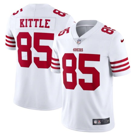 San Francisco 49ers #85 George Kittle White Nike Men's 2022-23 Limited Stitched NFL Vapor Untouchable Jersey