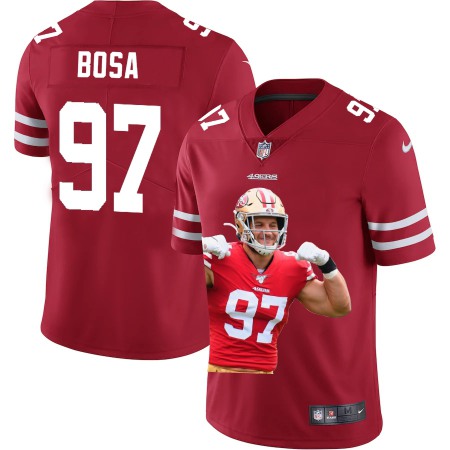 San Francisco 49ers #97 Nick Bosa Nike Team Hero 2 Vapor Limited NFL Jersey Red