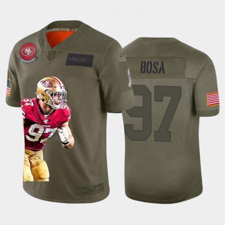 San Francisco 49ers #97 Nick Bosa Nike Team Hero 3 Vapor Limited NFL Jersey Camo