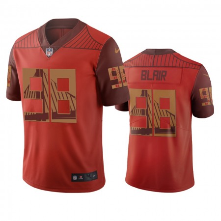 San Francisco 49ers #98 Ronald Blair Orange Vapor Limited City Edition NFL Jersey