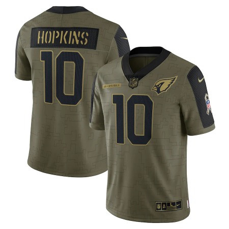 Arizona Cardinals #10 DeAndre Hopkins Olive Nike 2021 Salute To Service Limited Player Jersey