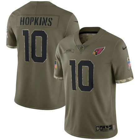 Arizona Cardinals #10 Deandre Hopkins Nike Men's 2022 Salute To Service Limited Jersey - Olive