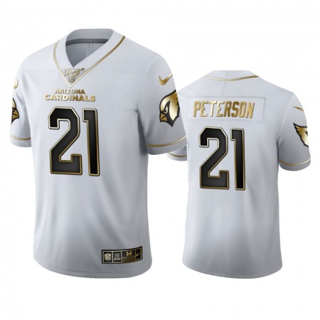 Arizona Cardinals #21 Patrick Peterson Men's Nike White Golden Edition Vapor Limited NFL 100 Jersey