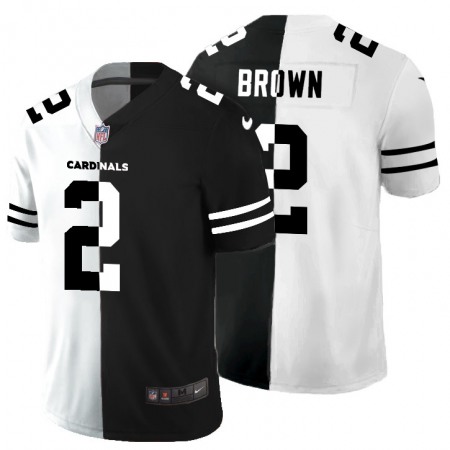 Arizona Cardinals #2 Marquise Brown Men's Black V White Peace Split Nike Vapor Untouchable Limited NFL Jersey