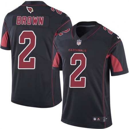 Nike Cardinals #2 Marquise Brown Black Men's Stitched NFL Limited Rush Jersey