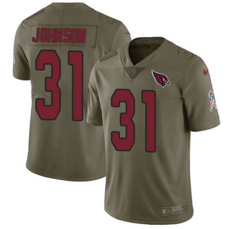 Nike Cardinals #31 David Johnson Olive Men's Stitched NFL Limited 2017 Salute to Service Jersey