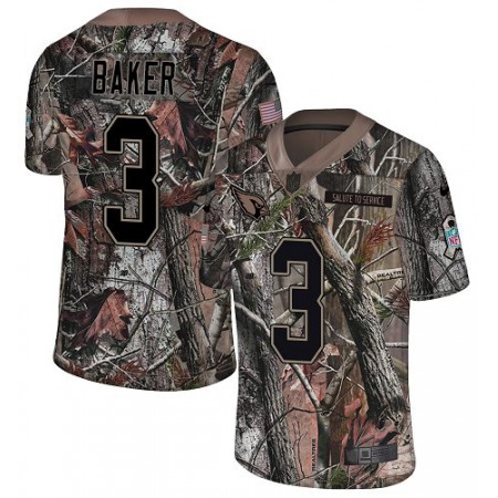 Nike Cardinals #3 Budda Baker Camo Men's Stitched NFL Limited Rush Realtree Jersey