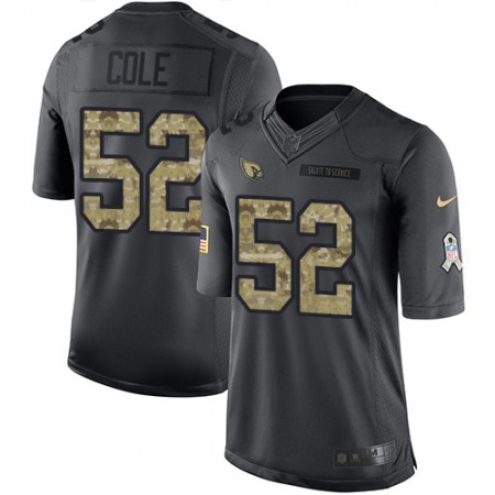 Nike Cardinals #52 Mason Cole Black Men's Stitched NFL Limited 2016 Salute to Service Jersey