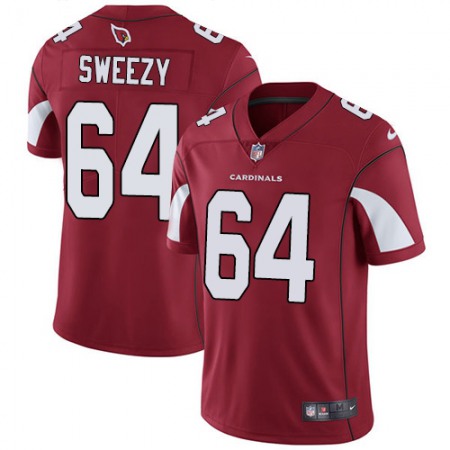 Nike Cardinals #64 J.R. Sweezy Red Team Color Men's Stitched NFL Vapor Untouchable Limited Jersey