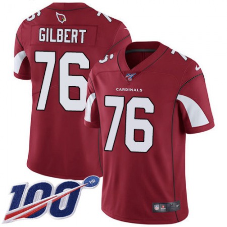 Nike Cardinals #76 Marcus Gilbert Red Team Color Men's Stitched NFL 100th Season Vapor Limited Jersey