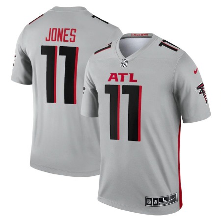 Atlanta Falcons #11 Julio Jones Nike Men's Silver Inverted Legend Player Jersey