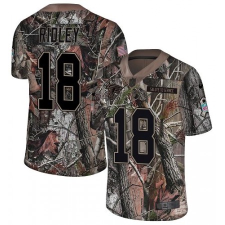 Nike Falcons #18 Calvin Ridley Camo Men's Stitched NFL Limited Rush Realtree Jersey