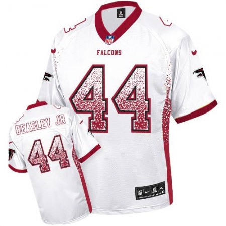 Nike Falcons #44 Vic Beasley Jr White Men's Stitched NFL Elite Drift Fashion Jersey