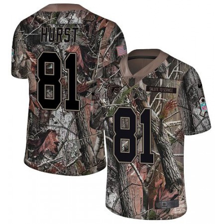 Nike Falcons #81 Hayden Hurst Camo Men's Stitched NFL Limited Rush Realtree Jersey