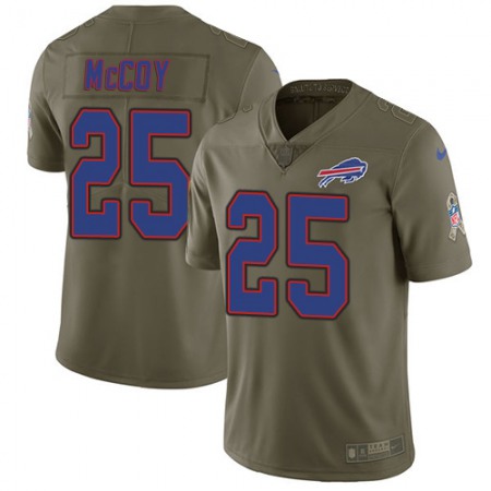 Nike Bills #25 LeSean McCoy Olive Men's Stitched NFL Limited 2017 Salute To Service Jersey