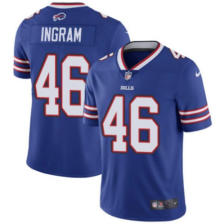 Nike Bills #46 Ja'Marcus Ingram Royal Blue Team Color Men's Stitched NFL Vapor Untouchable Limited Jersey