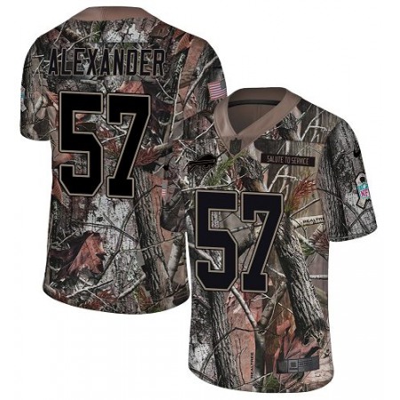 Nike Bills #57 Lorenzo Alexander Camo Men's Stitched NFL Limited Rush Realtree Jersey