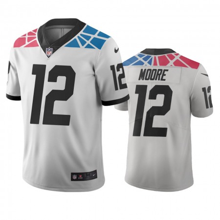 Carolina Panthers #12 D.J. Moore White Vapor Limited City Edition NFL Jersey