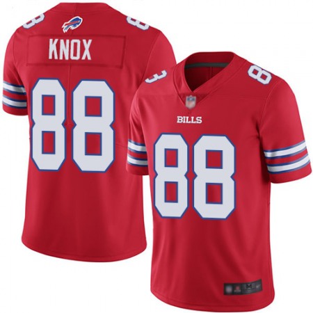 Nike Bills #88 Dawson Knox Red Men's Stitched NFL Limited Rush Jersey