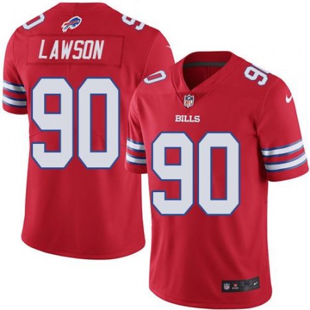 Nike Bills #90 Shaq Lawson Red Men's Stitched NFL Elite Rush Jersey