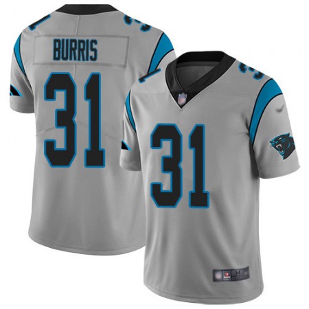 Nike Panthers #31 Juston Burris Silver Men's Stitched NFL Limited Inverted Legend Jersey