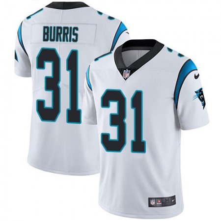 Nike Panthers #31 Juston Burris White Men's Stitched NFL Vapor Untouchable Limited Jersey