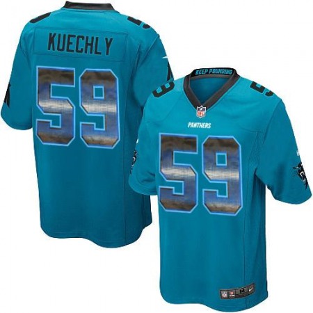 Nike Panthers #59 Luke Kuechly Blue Alternate Men's Stitched NFL Limited Strobe Jersey