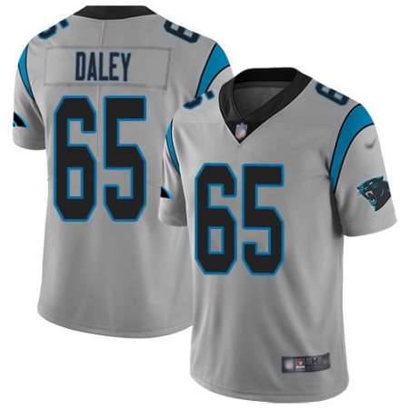 Nike Panthers #65 Dennis Daley Silver Men's Stitched NFL Limited Inverted Legend Jersey