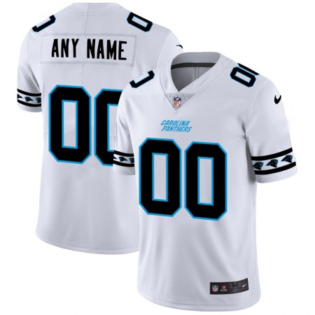 Carolina Panthers Custom Nike White Team Logo Vapor Limited NFL Jersey