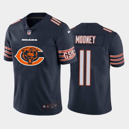 Chicago Bears #11 Darnell Mooney Navy Blue Men's Nike Big Team Logo Vapor Limited NFL Jersey