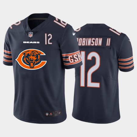 Chicago Bears #12 Allen Robinson Navy Blue Men's Nike Big Team Logo Player Vapor Limited NFL Jersey