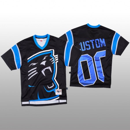 NFL Carolina Panthers Custom Black Men's Mitchell & Nell Big Face Fashion Limited NFL Jersey