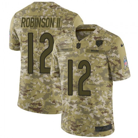 Nike Bears #12 Allen Robinson II Camo Men's Stitched NFL Limited 2018 Salute To Service Jersey